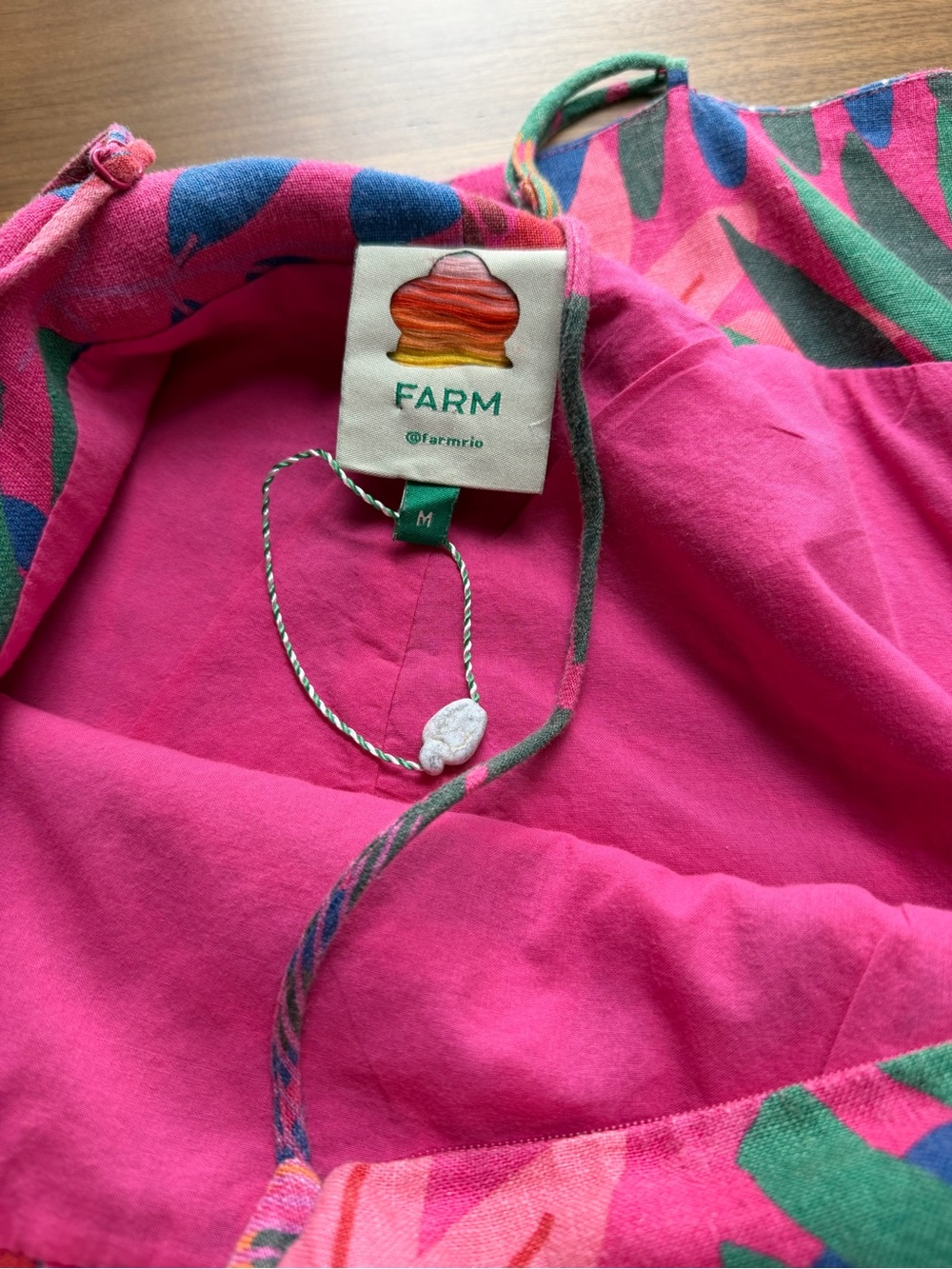 Farm Rio Linen Parrot Mini Dress - Picture 2 of 7